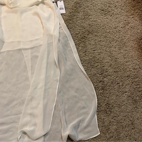 NWT DEX Ivory Oversized Sleeveless Blouse XS - Picture 6 of 9